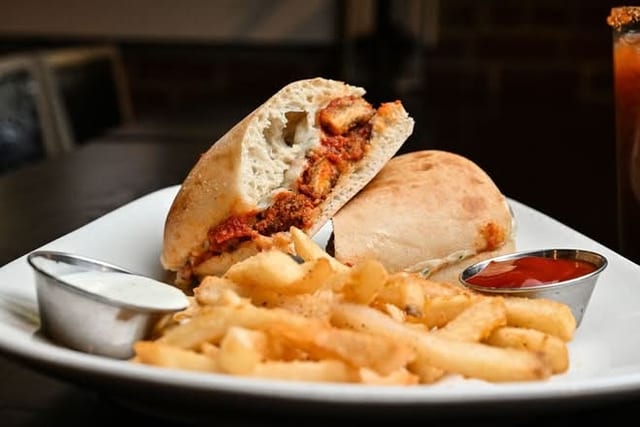 Oven Baked Parmesan Sub.